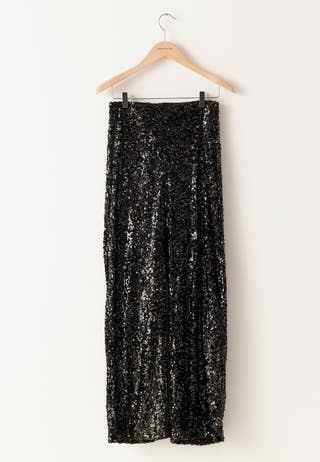 Sequin Wide Trousers