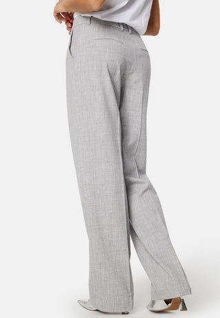 High Waist Melange Suit Pants