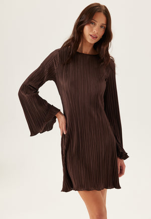 Short Pleated Frill Dress