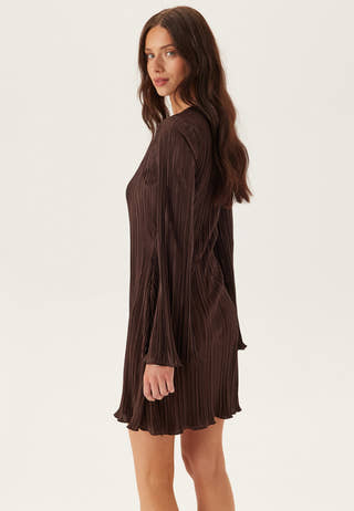 Short Pleated Frill Dress