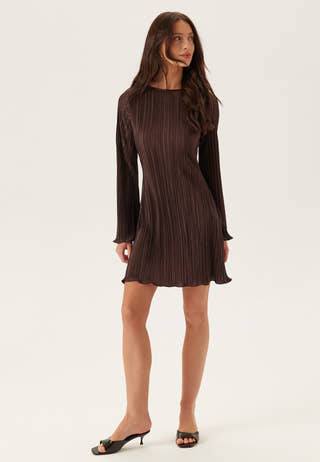 Short Pleated Frill Dress