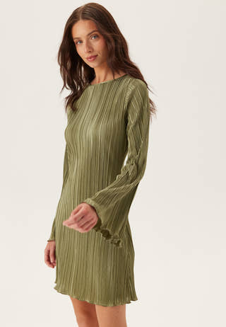 Short Pleated Frill Dress