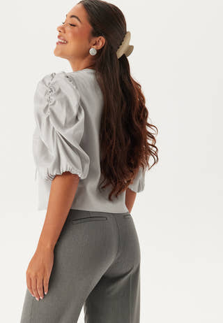 Short Puff Sleeve Blouse