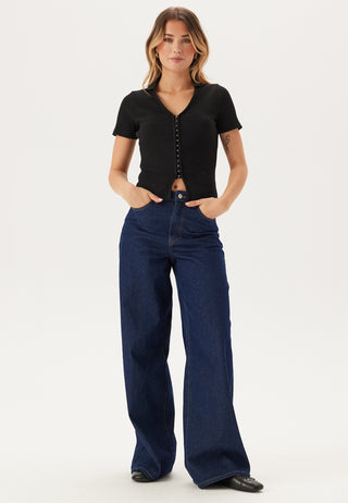 Short Sleeve Collar Top