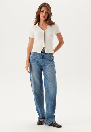 Short Sleeve Collar Top