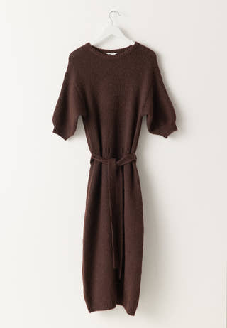 Short Sleeve Knitted Dress