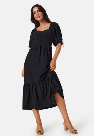Short Sleeve Smock Dress