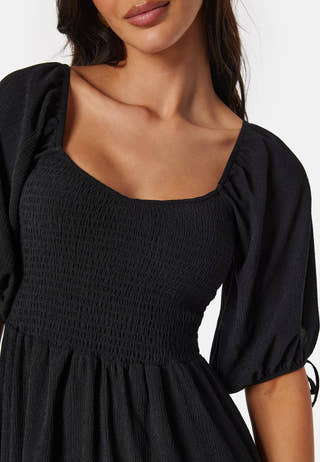 Short Sleeve Smock Dress