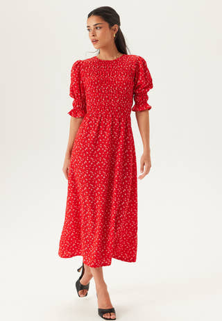 Short Sleeve Smock Dress