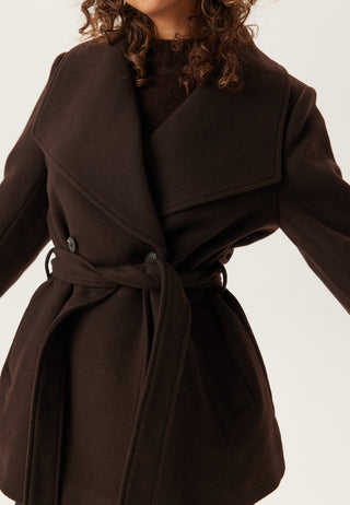 Short Wool Blend Coat