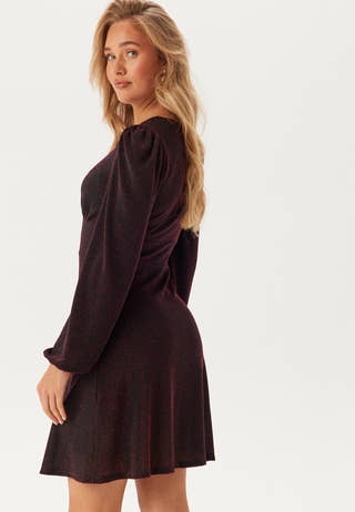 Sparkling Puff Sleeve Dress