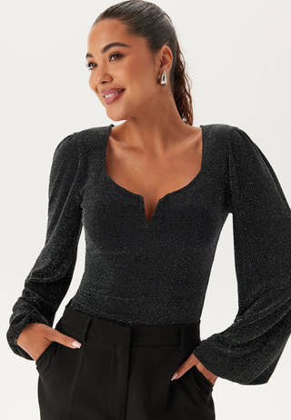 Sparkling Puff Sleeve Top