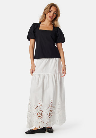 Square Neck Cotton Blouse