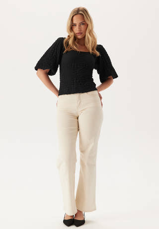 Square Neck Volume Sleeve Top