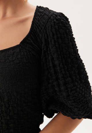 Square Neck Volume Sleeve Top