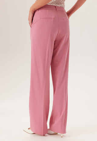 Straight High Waist Suit Trousers