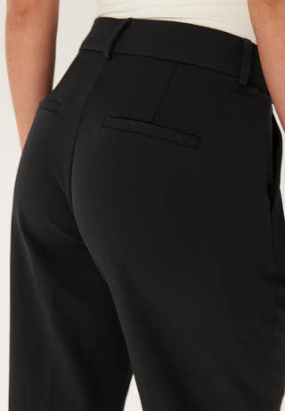 Straight High Waist Suit Trousers