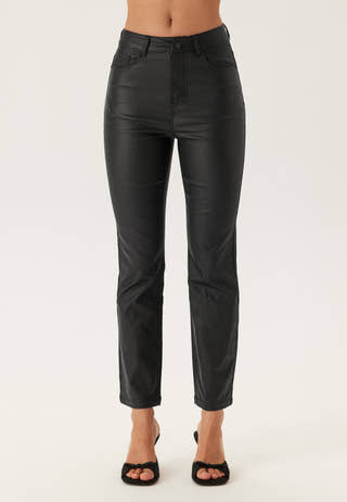 Straight Leg Coated Jeans