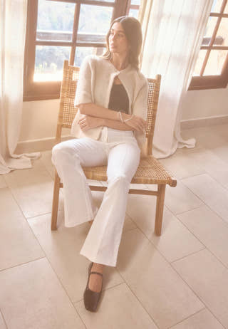 Stretchy Back Pocket Trousers