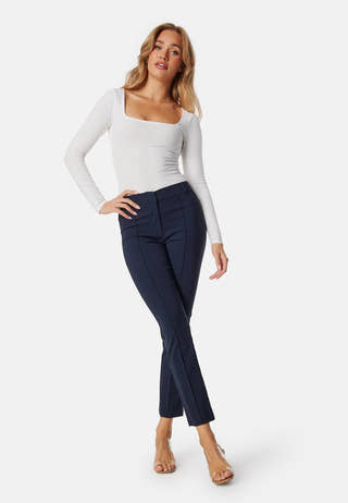 Mid Waist Stretchy Trousers