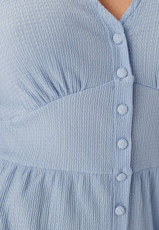 Structure Button Midi Dress