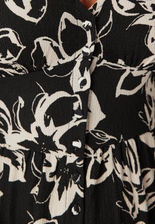 Structure Button Midi Dress