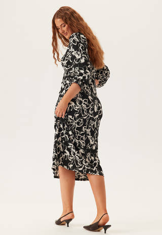 Structure Button Midi Dress