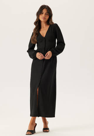 Structure Button Midi Dress