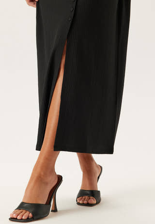 Structure Button Midi Dress