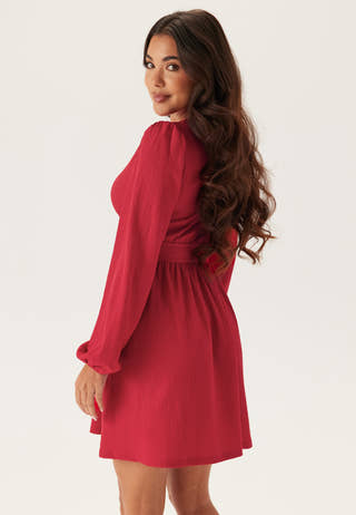 Structure Button Mini Dress