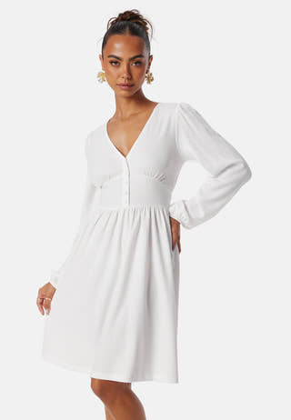 Structure Button Short Dress