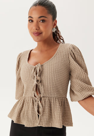 Structure Flounce Top