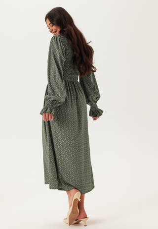 Structure Long Sleeve Midi Dress