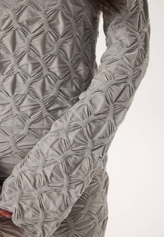 Structure Long Sleeve Midi Dress