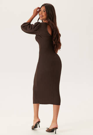 Structure Puff Sleeve Dress
