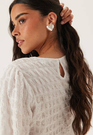 Structure Puff Sleeve Top