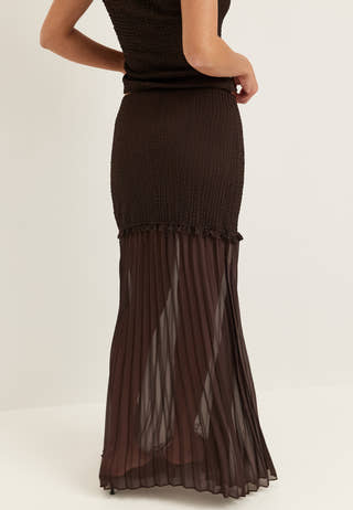 Strucure Combined Maxi Skirt