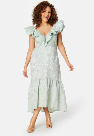 Summer Luxe Flounce Midi Dress