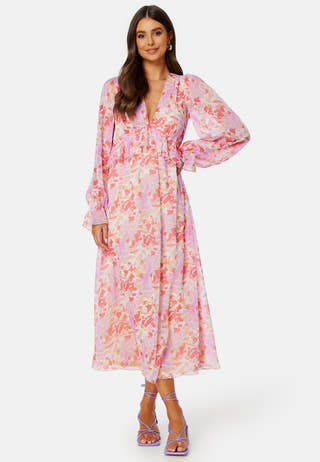 Summer Luxe Frill Midi Dress