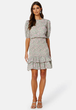 Summer Luxe Patterned Smock Dress