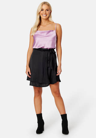 Tara drapy satin top