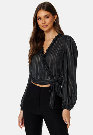Taylin Frill Wrap Blouse