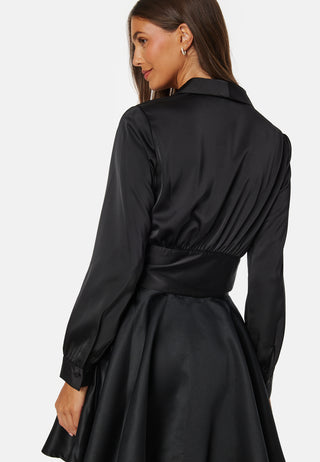 Terilee Satin Wrap Blouse