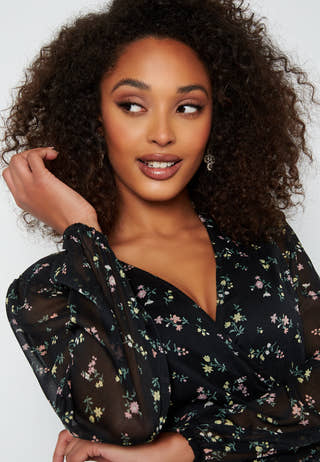 Theia wrap dress