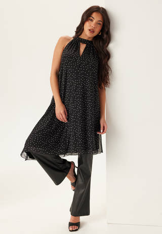 Tie Reversible Short Mesh Dress