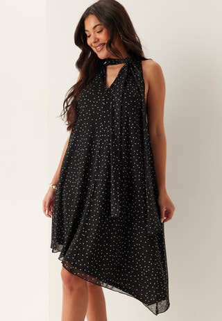 Tie Reversible Short Mesh Dress