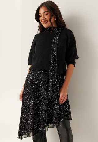 Tie Reversible Short Mesh Dress