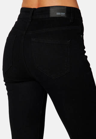 Tinnie  slit high waist jeans