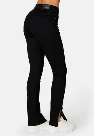 Tinnie  slit high waist jeans
