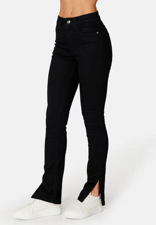 Tinnie  slit high waist jeans